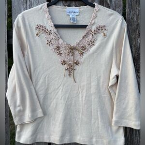 Graff Wear Petite Cream Top